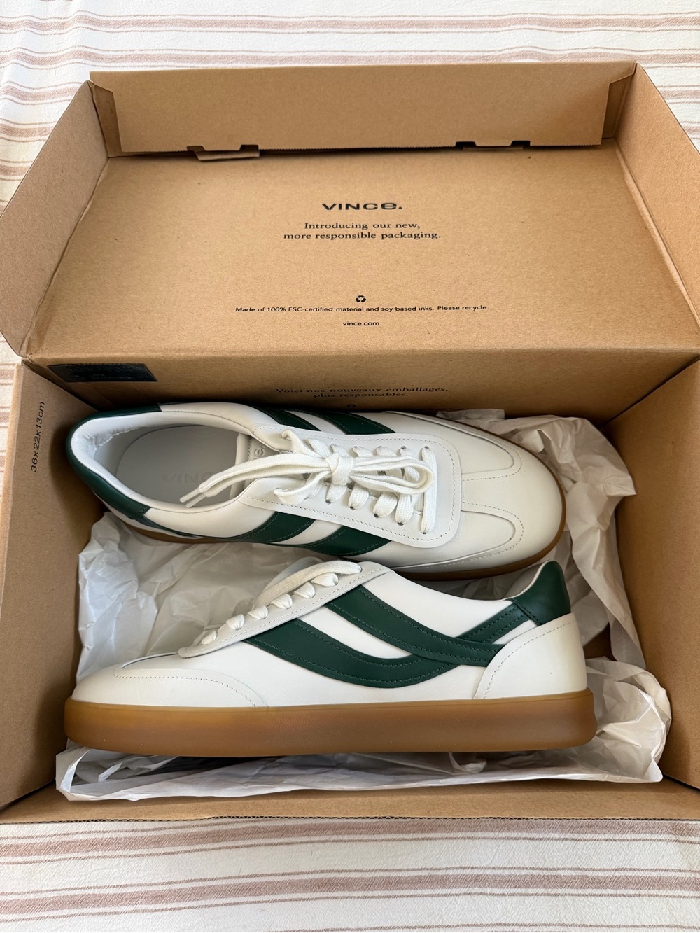 Vince Oasis Leather Sneakers Men’s Size 9